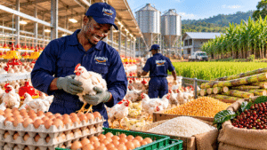 Poultry and crop farming under Jambo Agribusiness